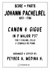 Pachelbel Canon & Gigue In D - Score & Parts