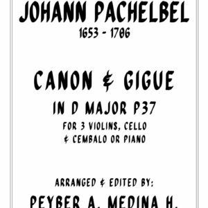 Pachelbel Canon & Gigue In D – Score & Parts