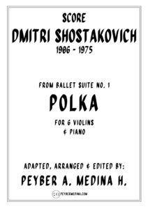 Shostakovich Polka Ballet Suite No. 1 for 6 Violins