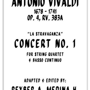 Vivaldi Concerto No. 1 Op. 4 RV 383a for String Quartet La Stravaganzza