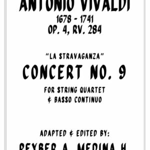 Vivaldi Concerto No. 9 in F Major RV 284 for String Quartet