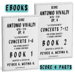 Vivaldi La Stravaganza Concertos 1-12 for String Quartet