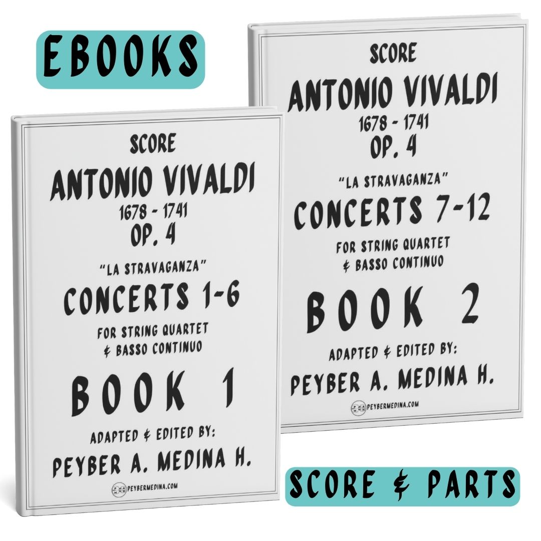 Vivaldi La Stravaganza Concertos 1-12 for String Quartet
